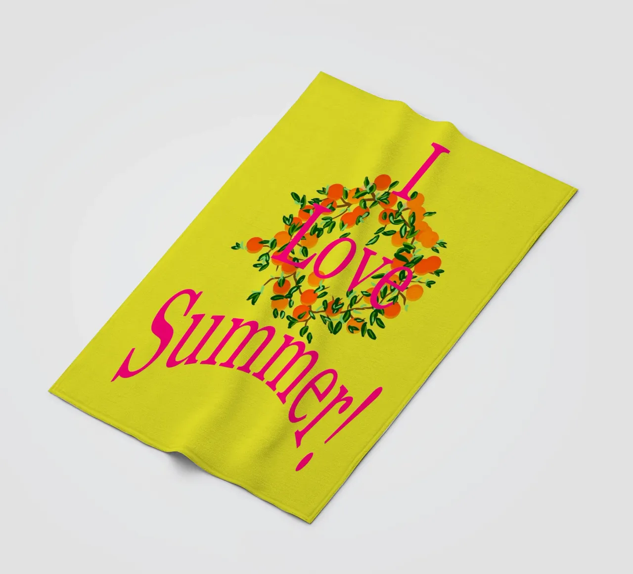 I Love Summer coperta in pile da Nica Colorie