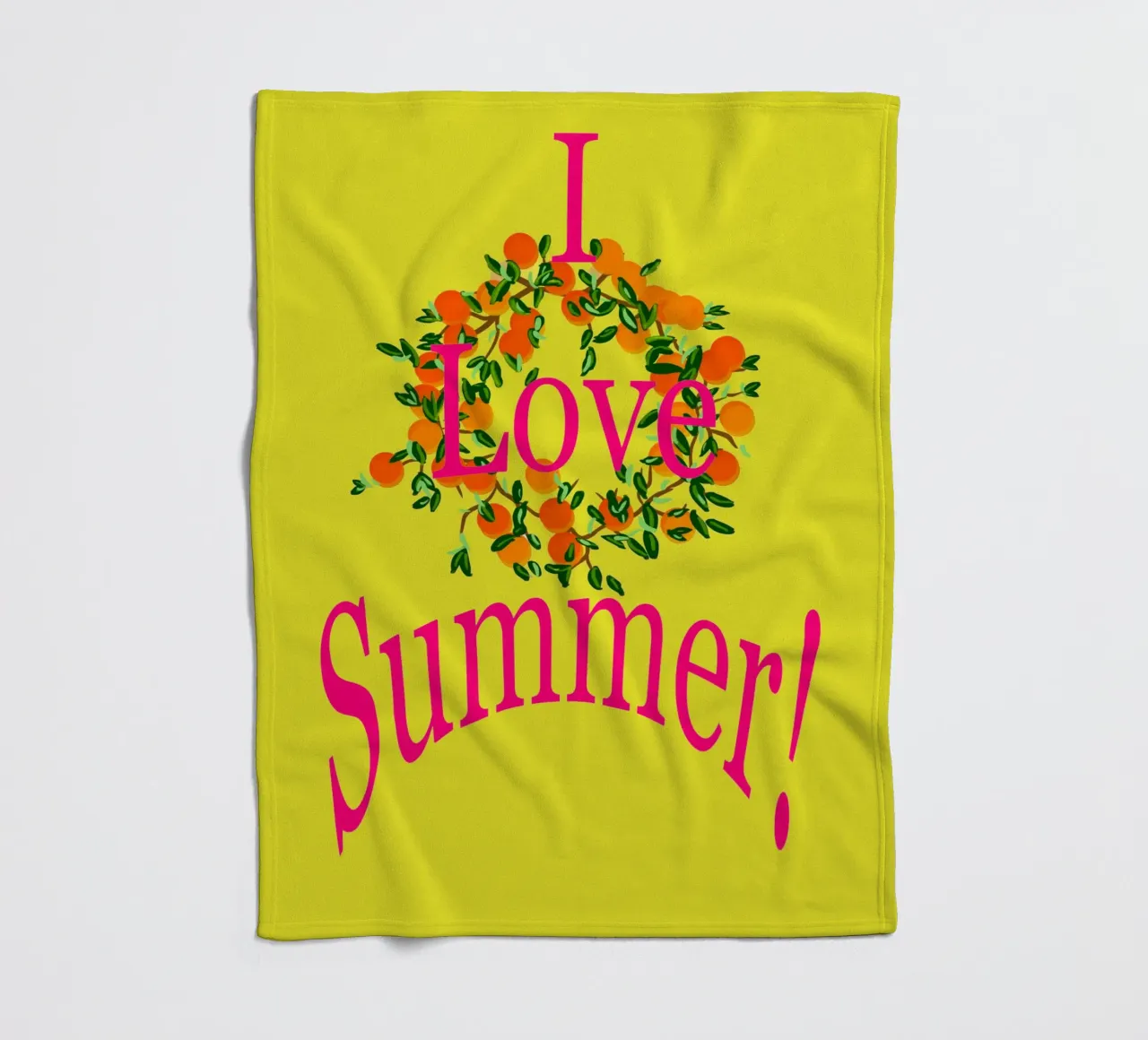 I Love Summer coperta in pile da Nica Colorie
