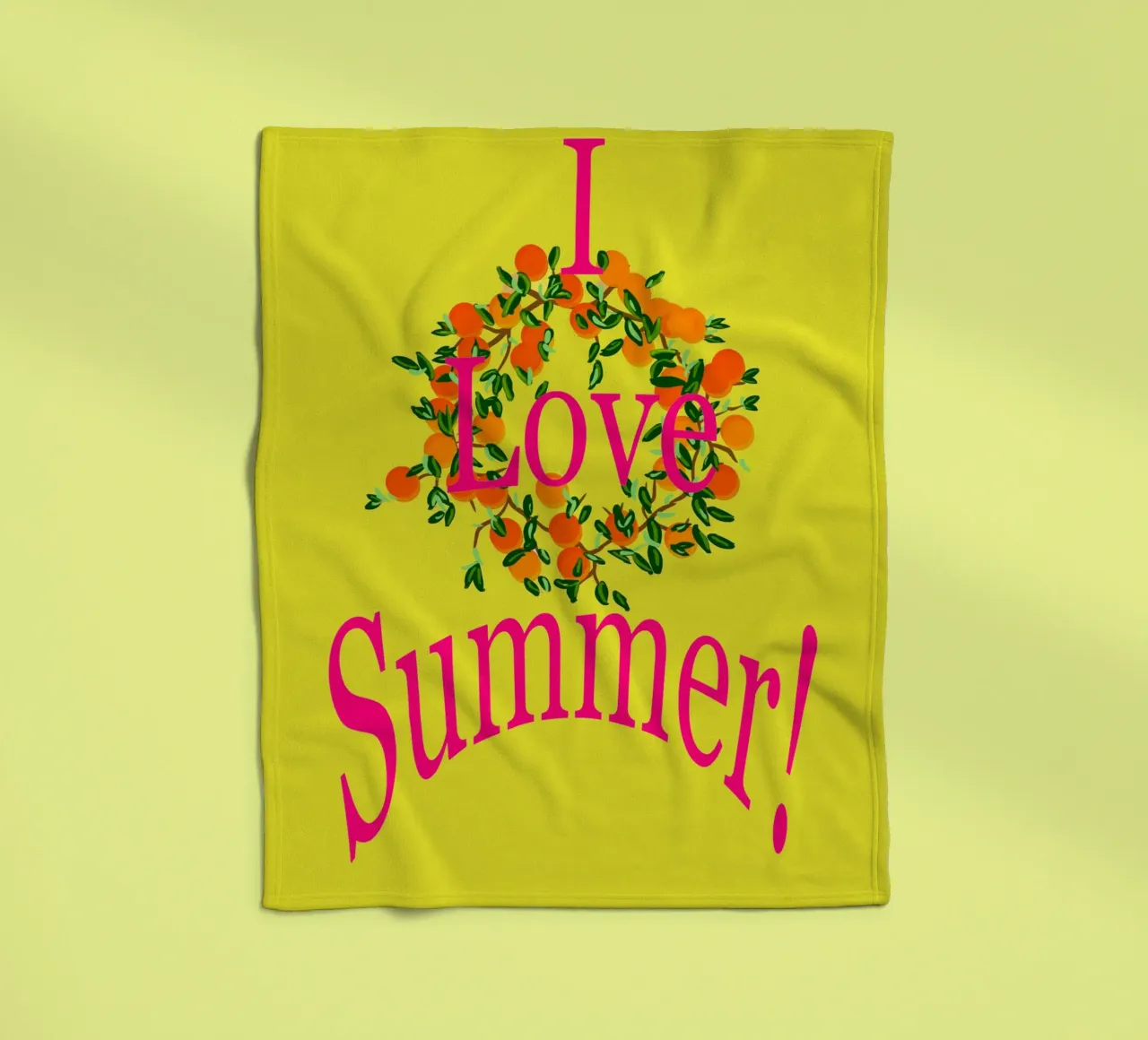I Love Summer coperta in pile da Nica Colorie