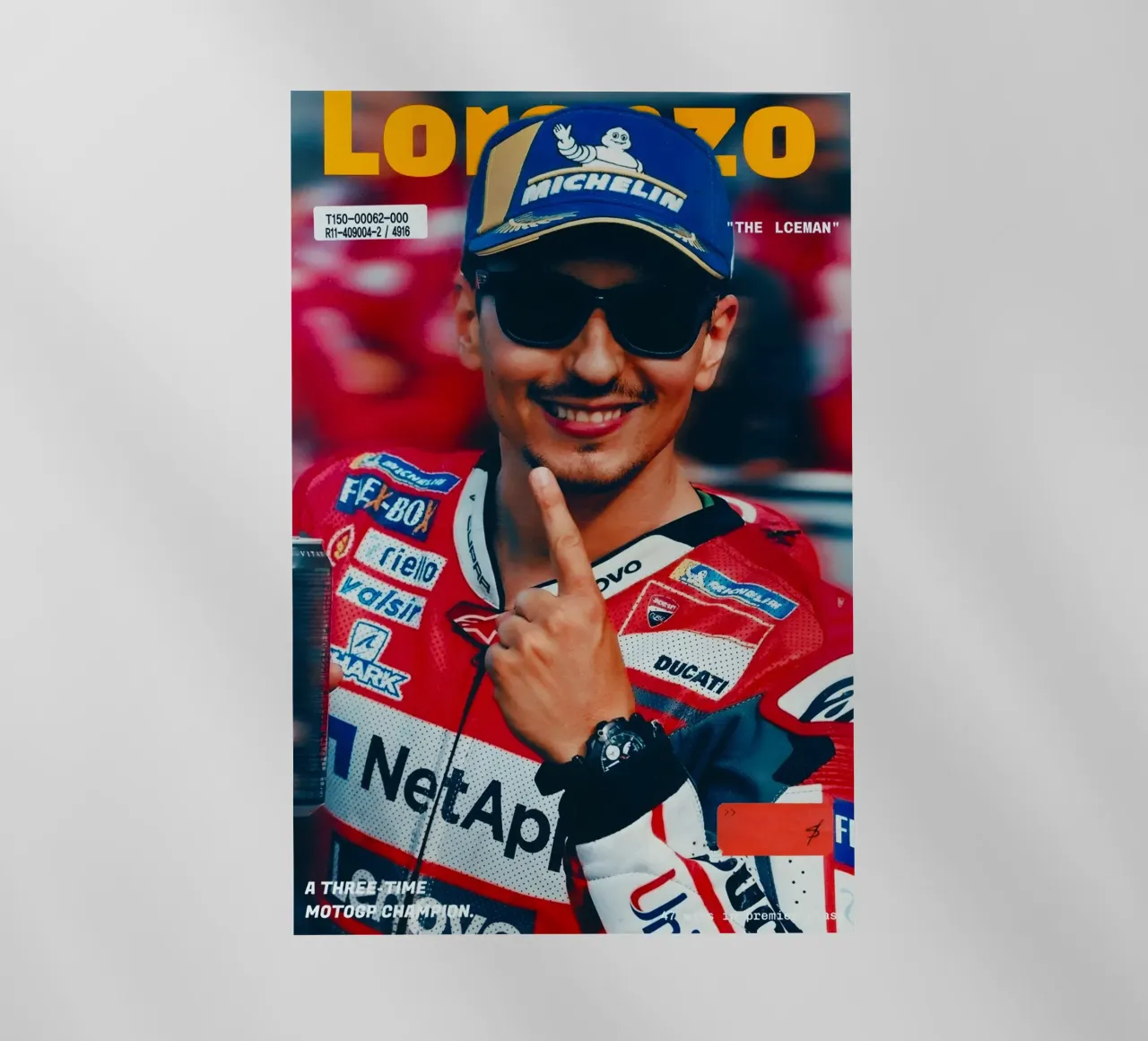 Jorge Lorenzo pellicola backlit da Low poly art