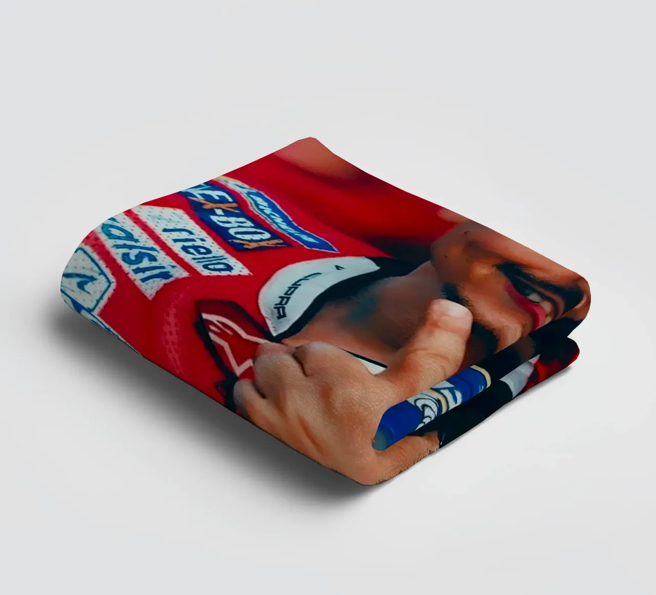 Jorge Lorenzo asciugamano da bagno da Low poly art