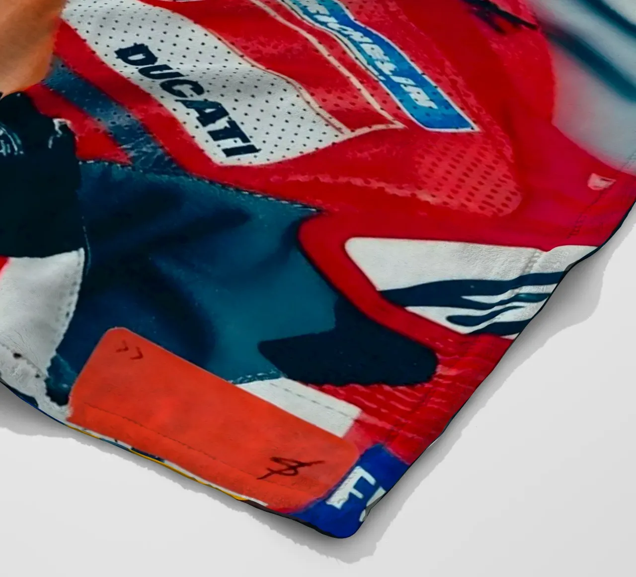 Jorge Lorenzo coperta in pile da Low poly art