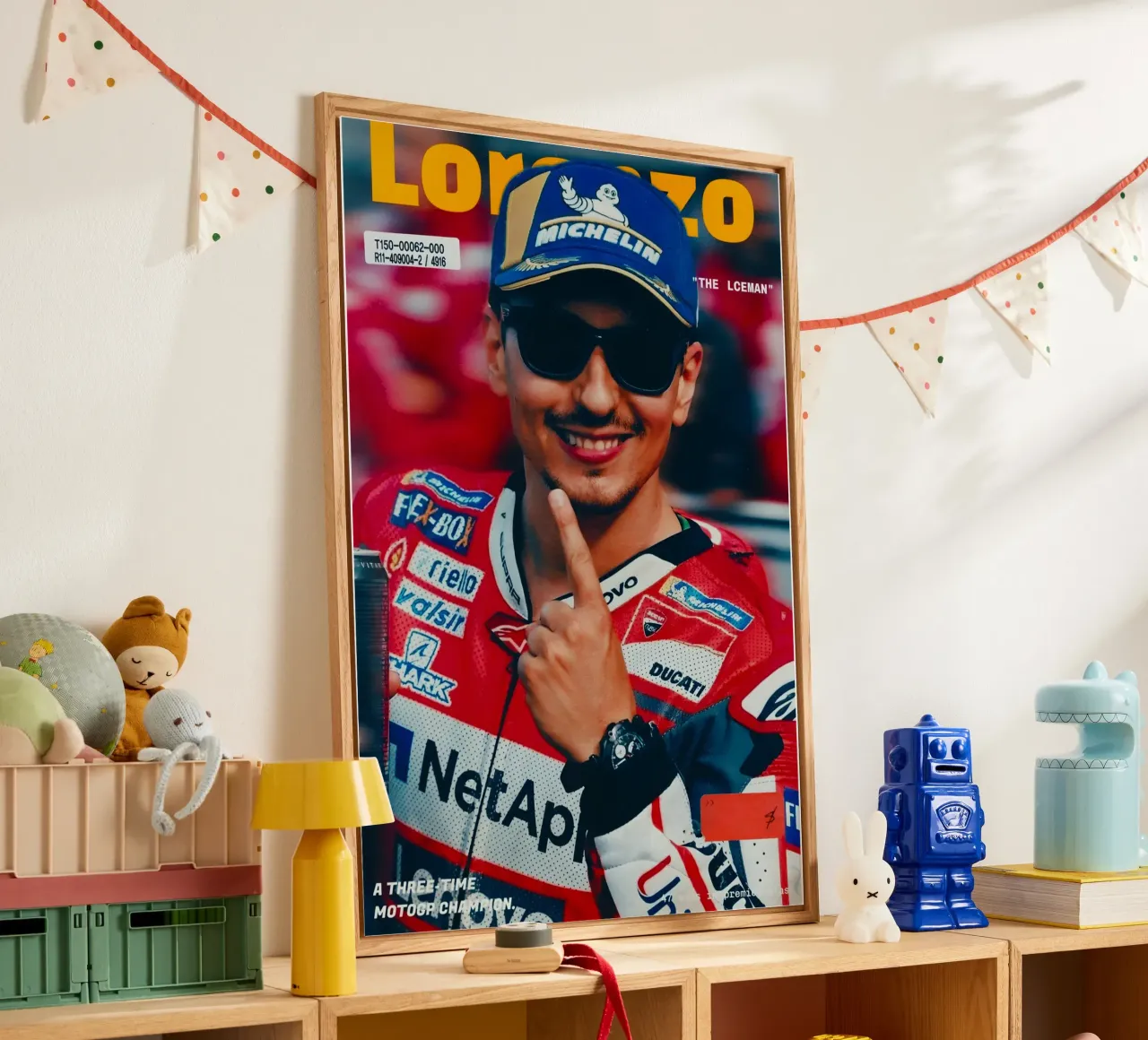 Jorge Lorenzo plexiglass da Low poly art