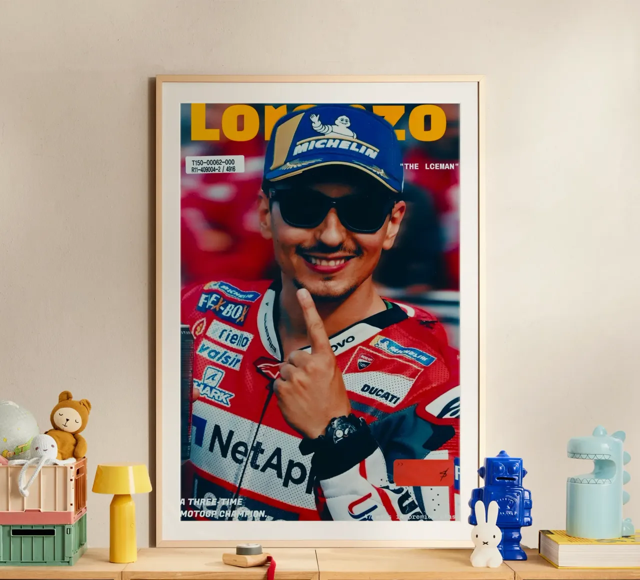 Jorge Lorenzo carta hahnemühle da Low poly art