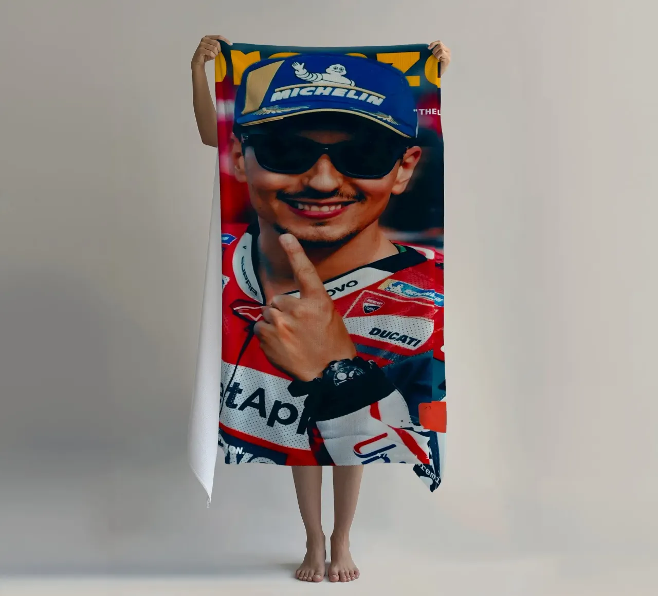 Jorge Lorenzo telo mare da Low poly art