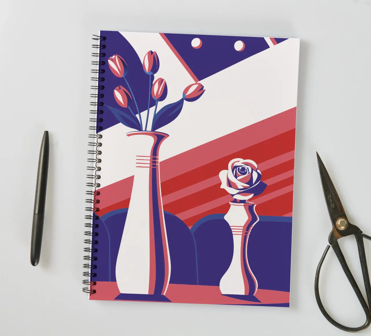 Tulip and Rose spiral notebook by STORE PRESENCE