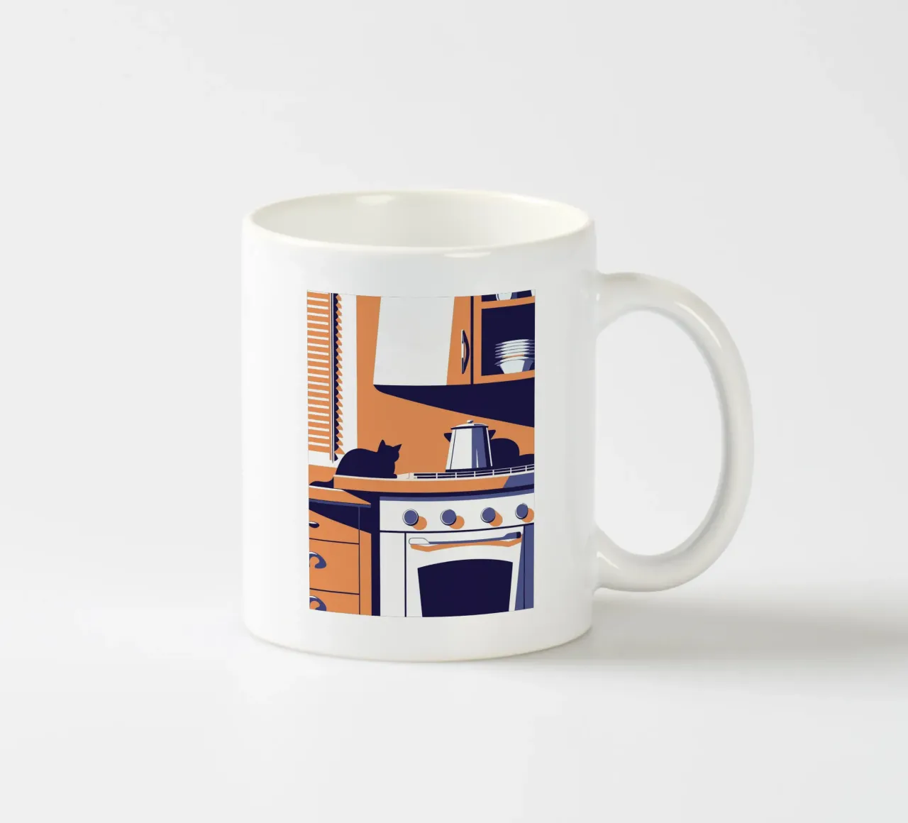 Gatto in cucina tazza in ceramica da STORE PRESENCE