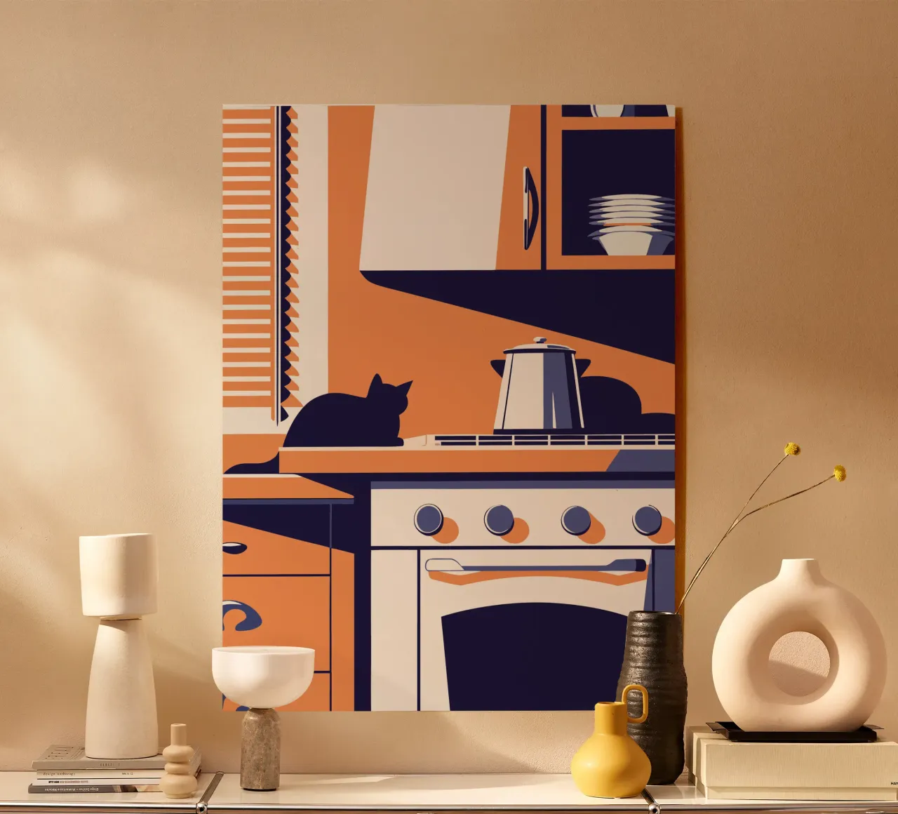 Gatto in cucina plexiglass da STORE PRESENCE