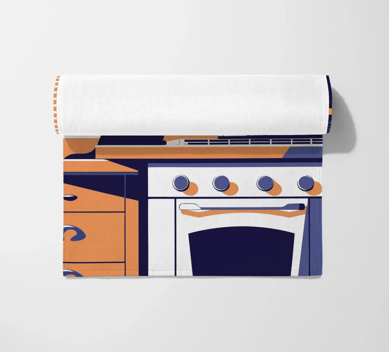 Gatto in cucina telo mare da STORE PRESENCE