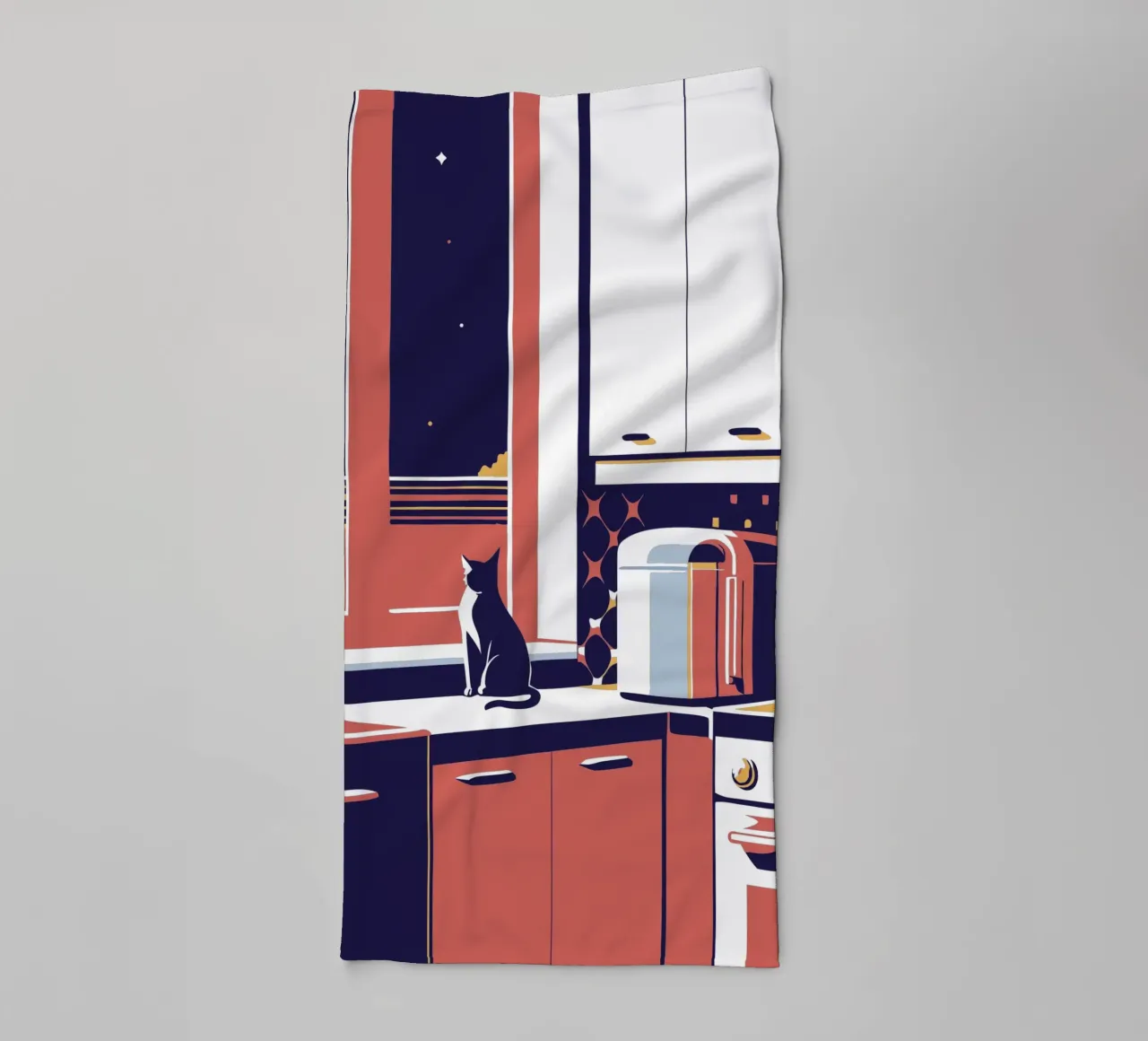 Gatto in cucina asciugamano da bagno da STORE PRESENCE