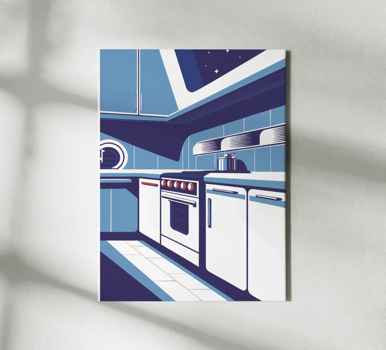 Keuken canvas met Baklijst van STORE PRESENCE