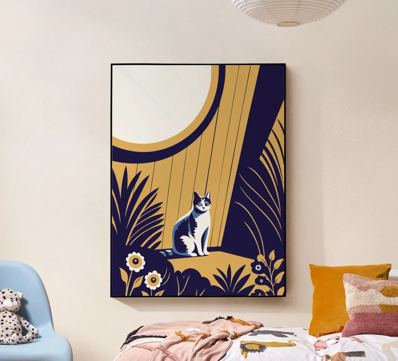 Gatto e fiore plexiglass da STORE PRESENCE