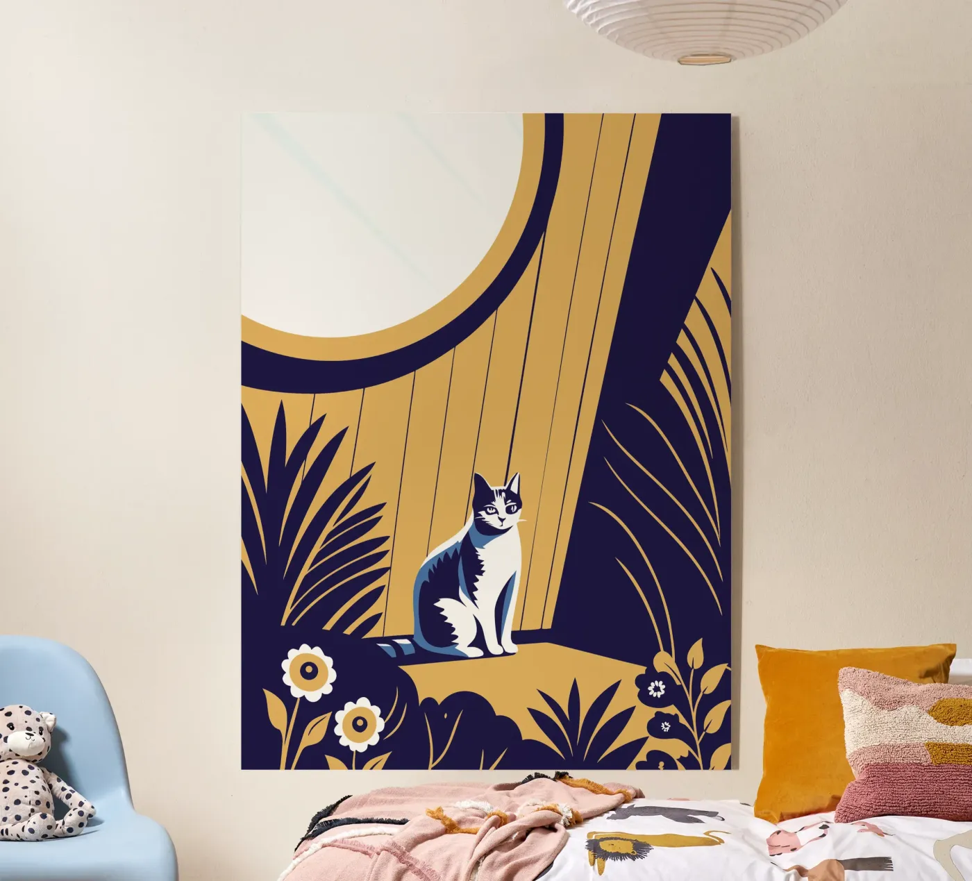 Cat and Flower Acryl-Glas von STORE PRESENCE