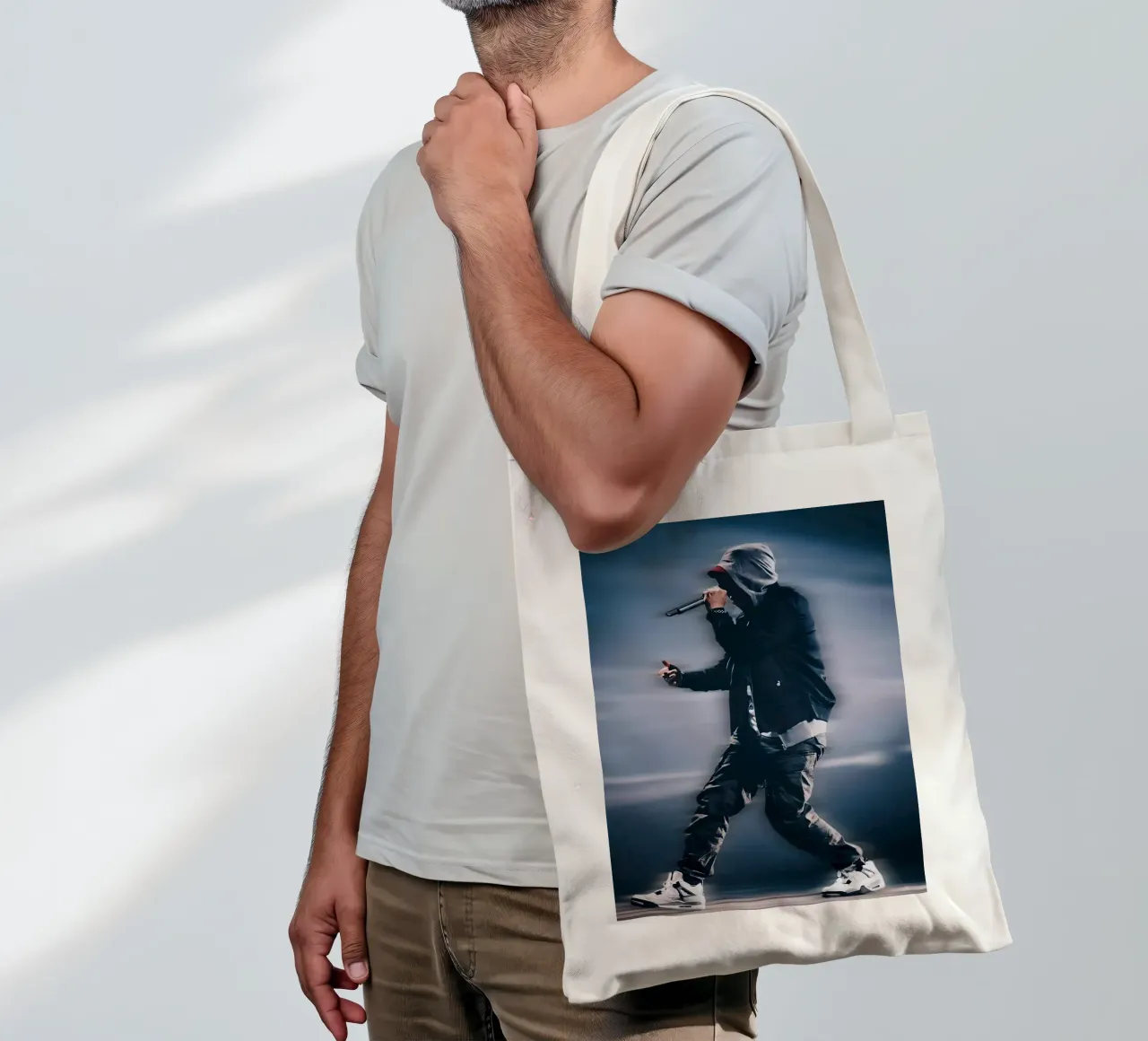Eminem borsa in juta da Low poly art