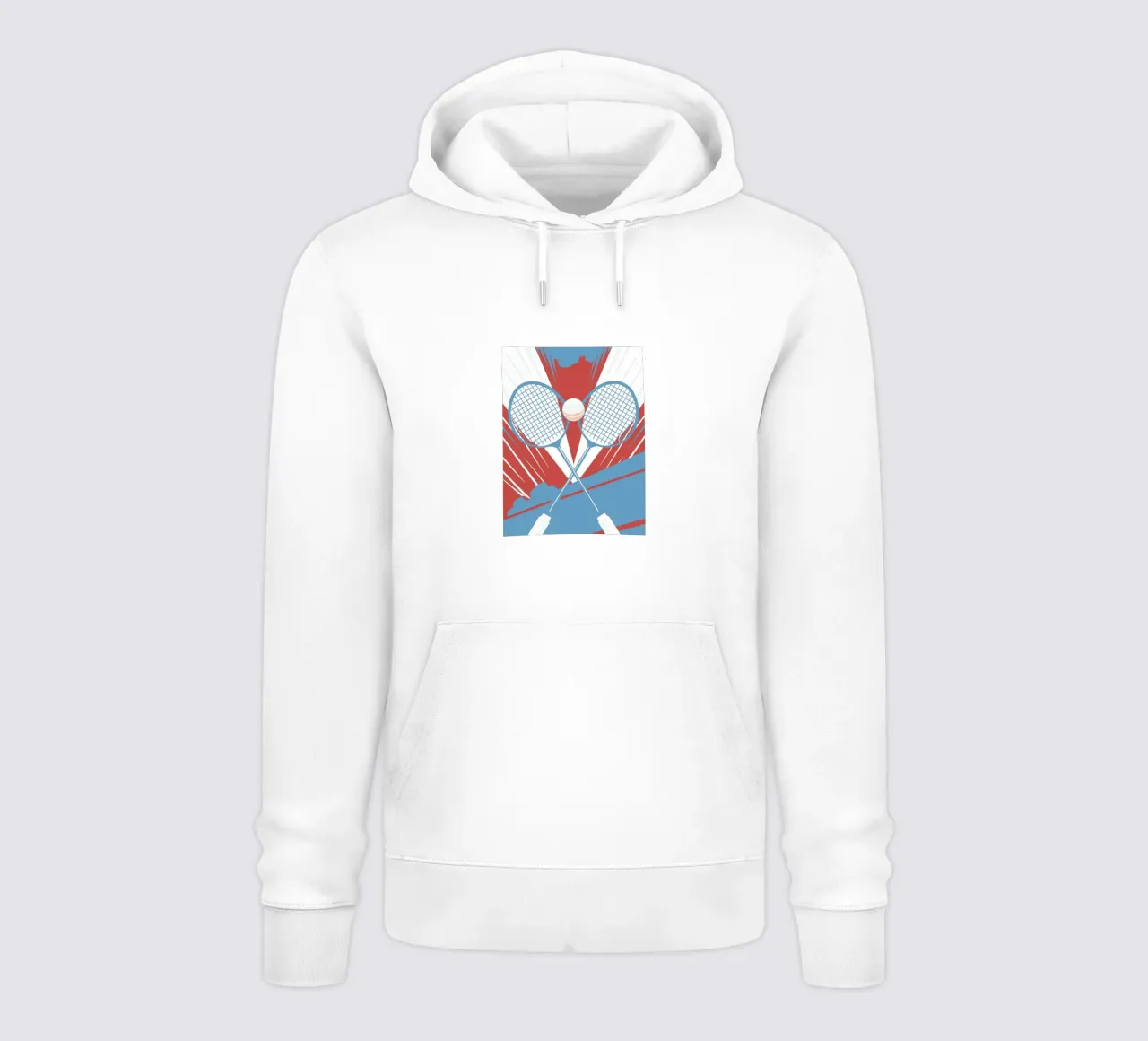 Dos raquetas de tenis sudadera con capucha de STORE PRESENCE