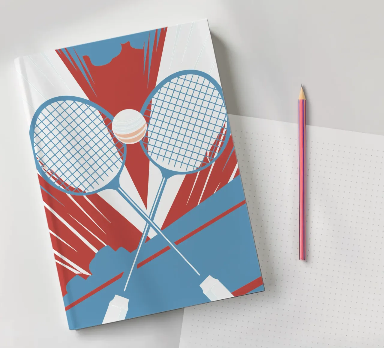 Two Tennis Rackets notebook by STORE PRESENCE