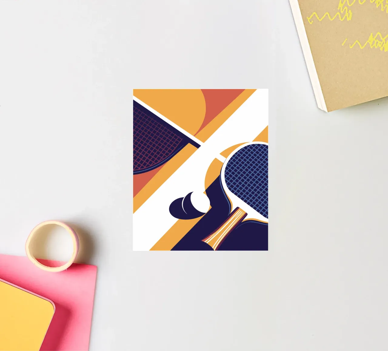 Two Bet Tennis Table sticker by STORE PRESENCE