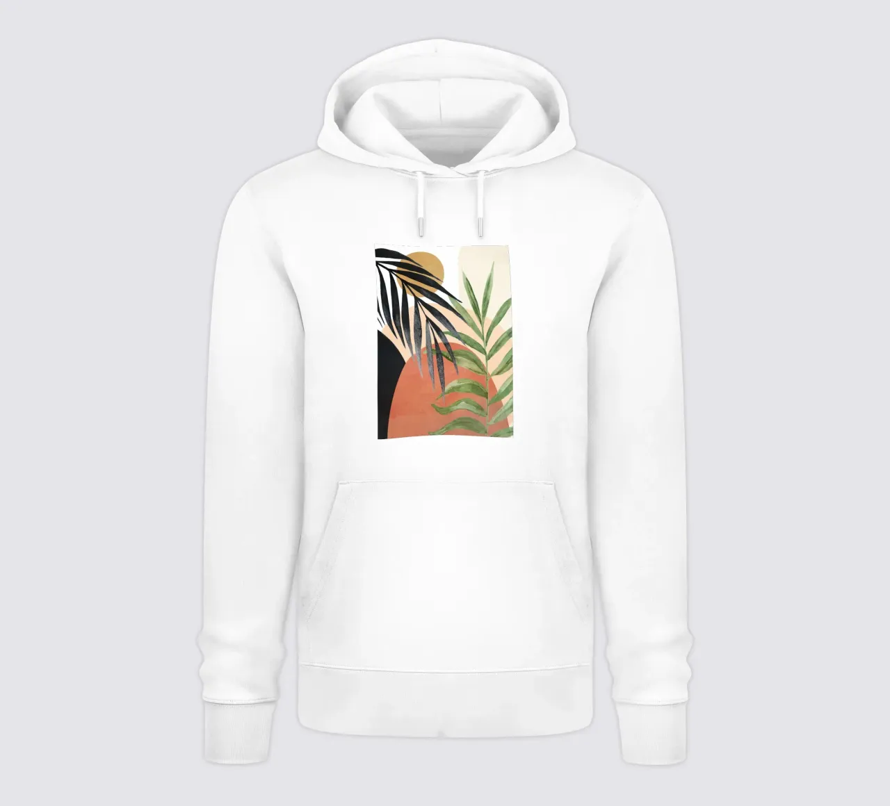 Abstract Tropical Art V felpa con cappuccio da cityart