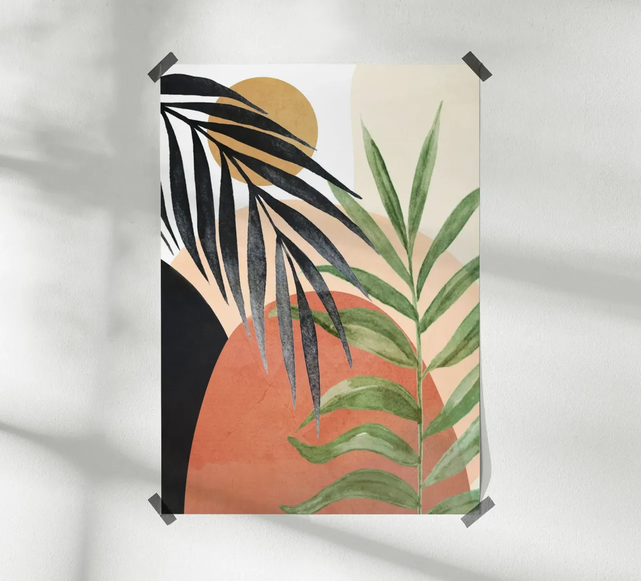 Abstract Tropical Art V carta hahnemühle da cityart