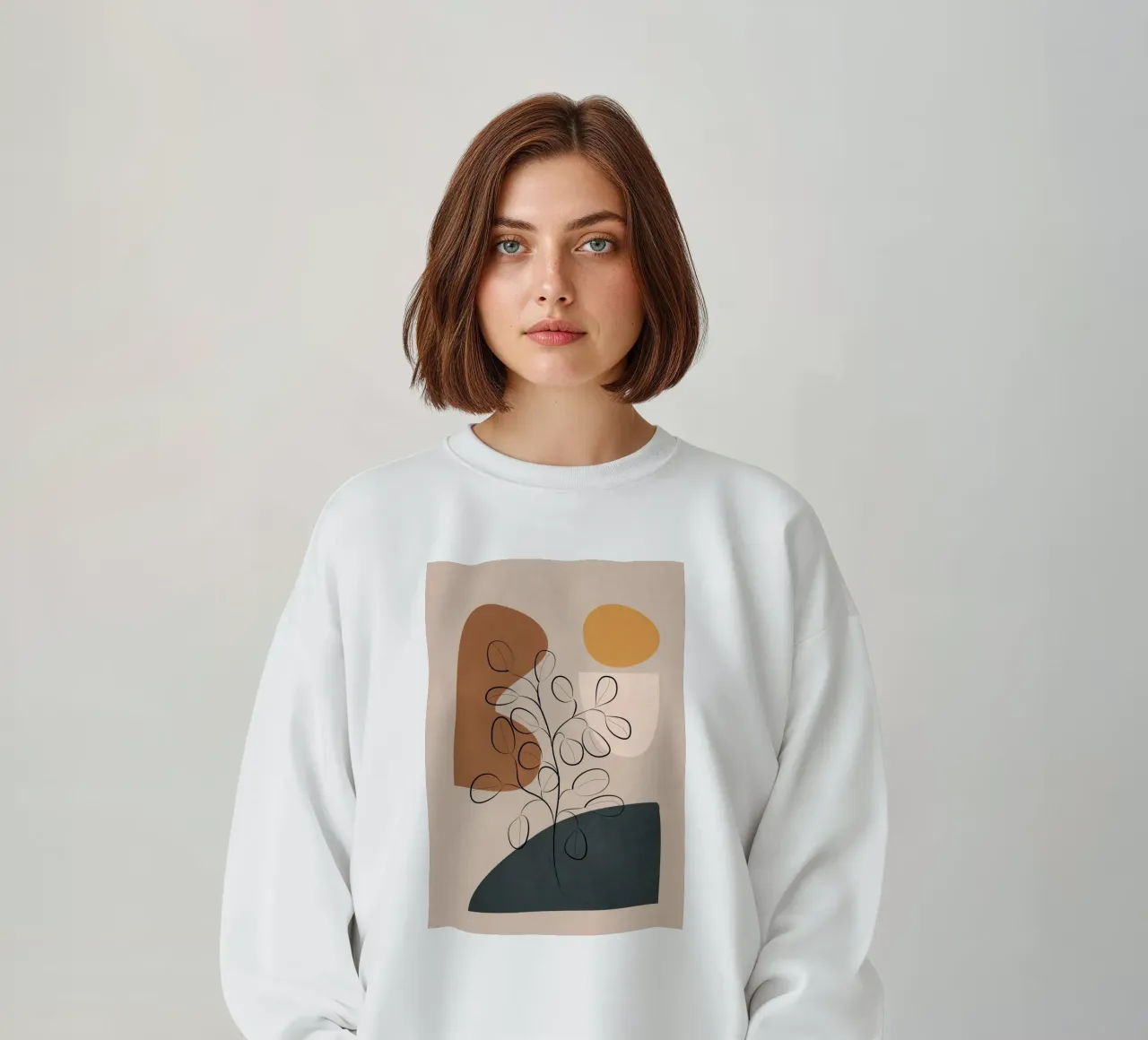 Abstract Minimal Plant 1 felpa da cityart