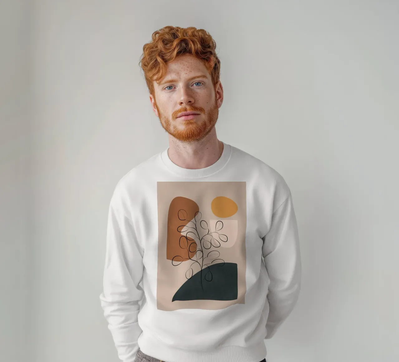 Abstract Minimal Plant 1 felpa da cityart