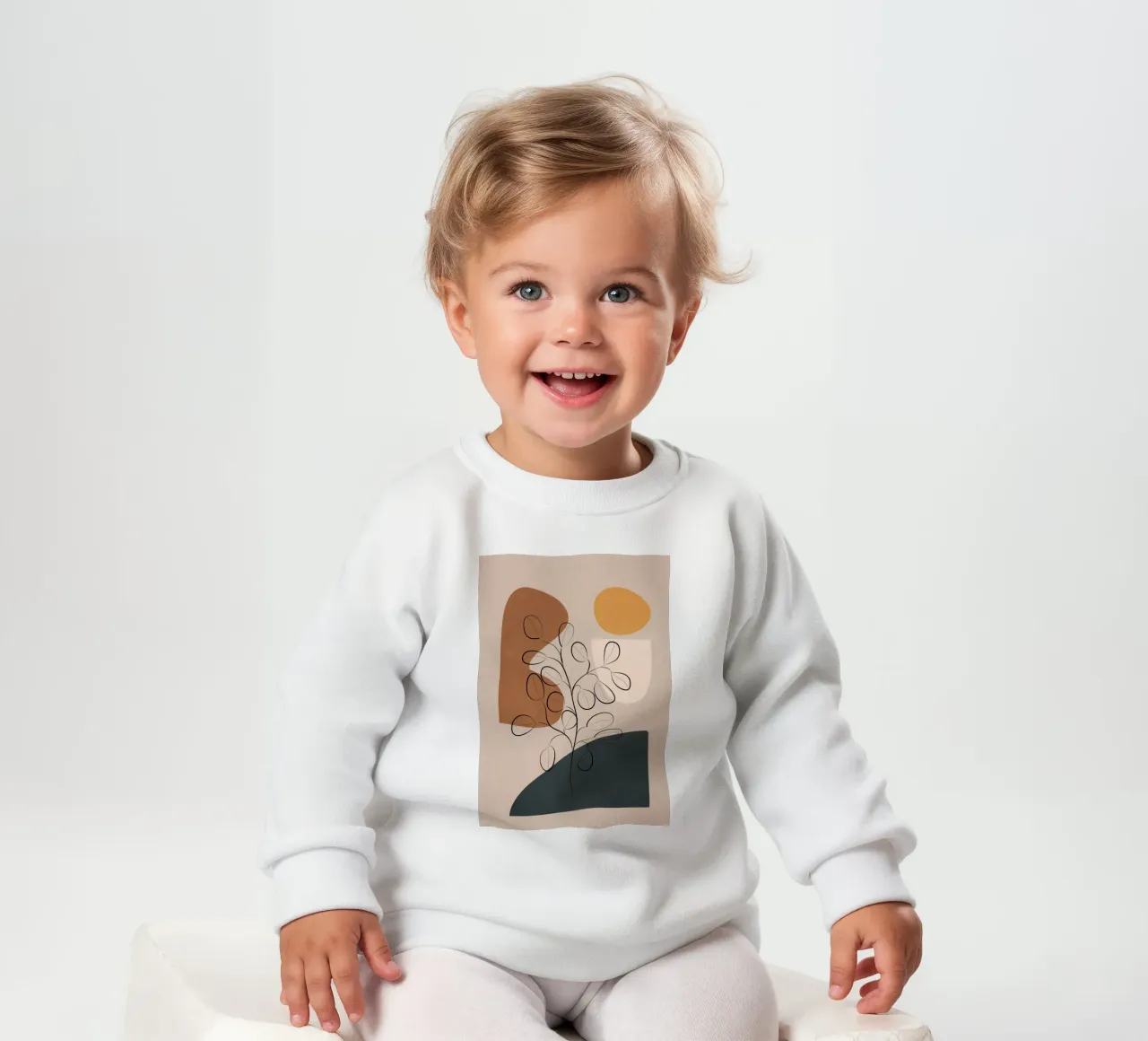 Abstract Minimal Plant 1 felpa neonato da cityart