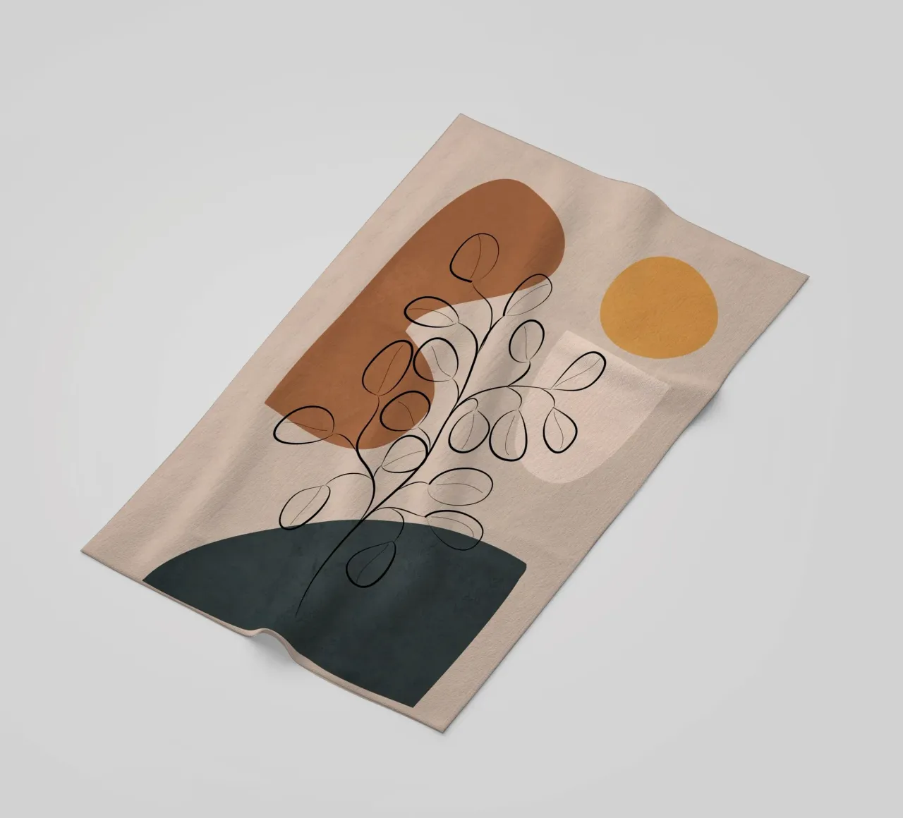 Abstract Minimal Plant 1 telo mare da cityart
