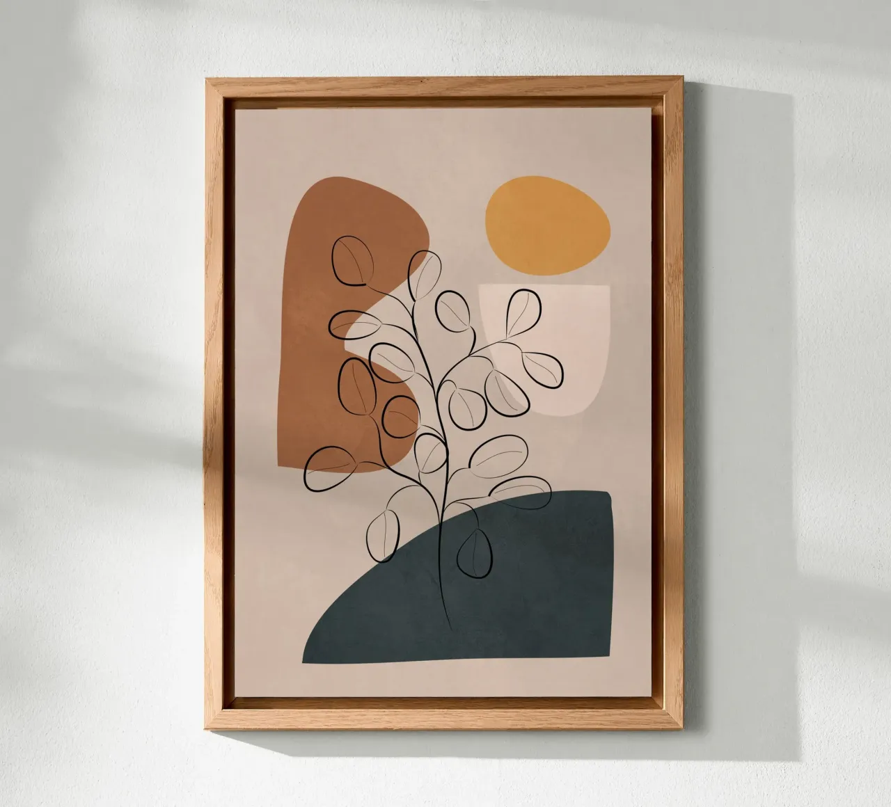 Abstract Minimal Plant 1 alluminio dibond da cityart