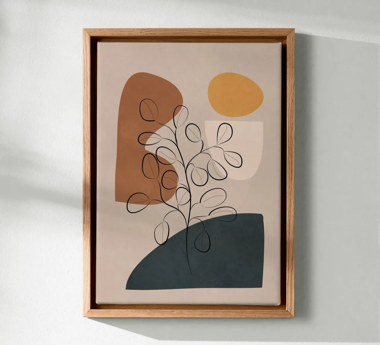 Abstract Minimal Plant 1 canvas by cityart