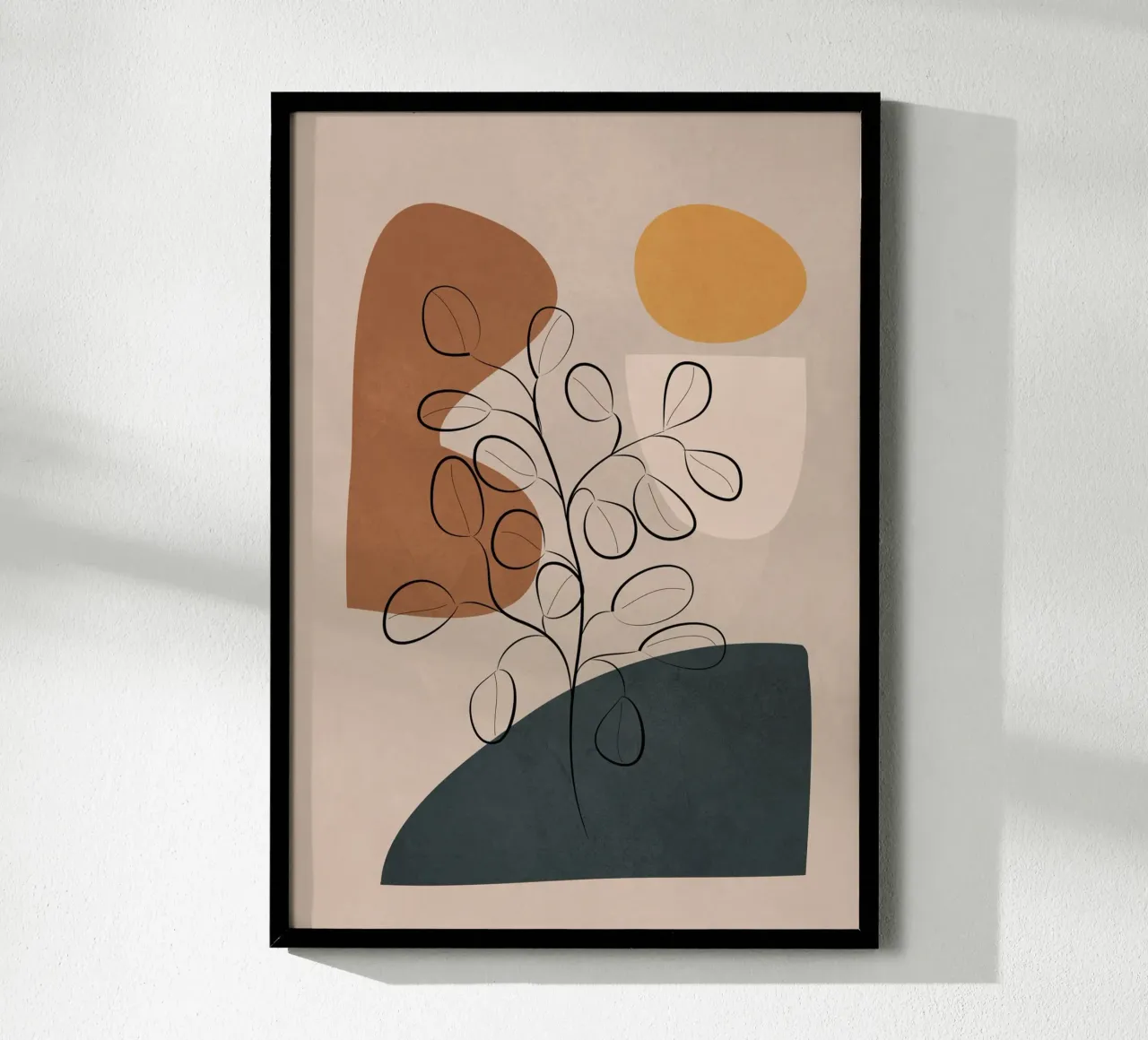 Abstract Minimal Plant 1 carta hahnemühle da cityart
