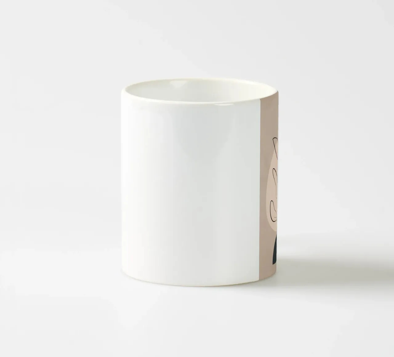 Abstract Minimal Plant 2 tazza in ceramica da cityart
