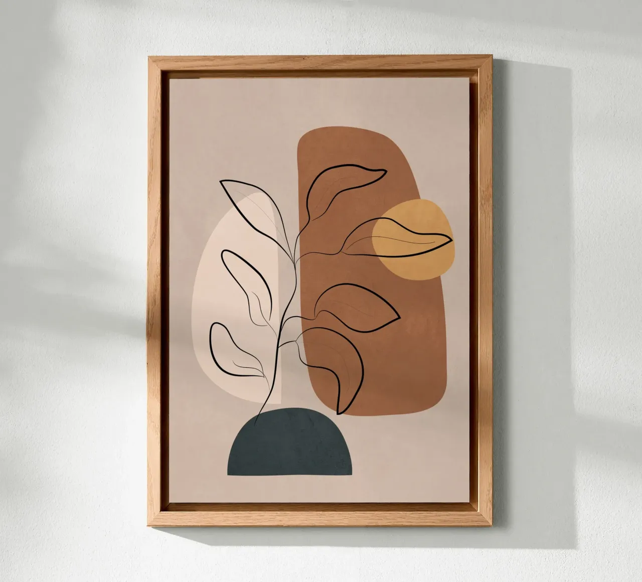 Abstract Minimal Plant 2 alluminio dibond da cityart