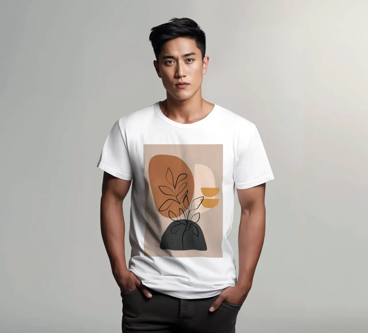 Abstract Minimal Plant 3 t-shirt da cityart