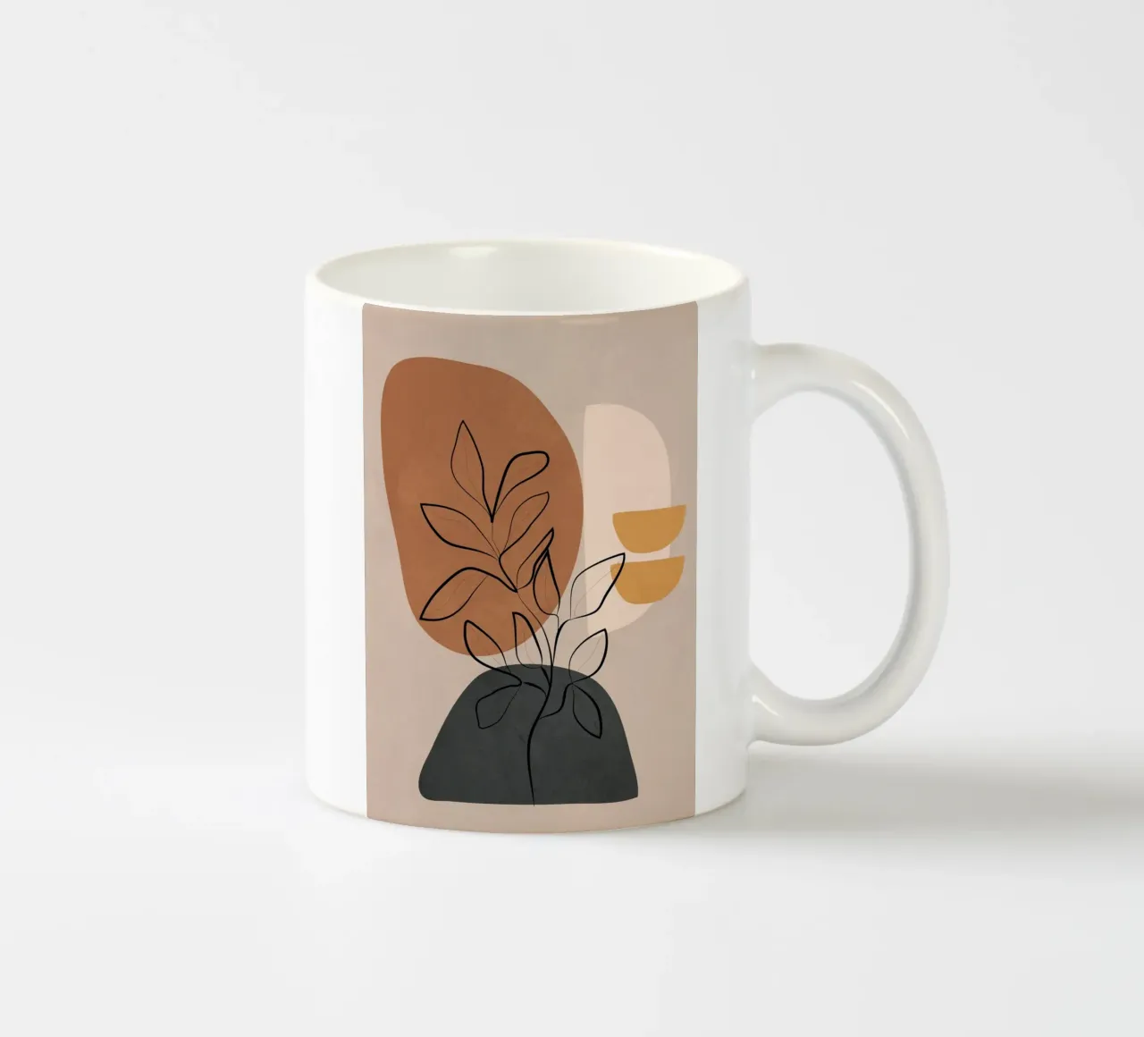 Abstract Minimal Plant 3 tazza in ceramica da cityart