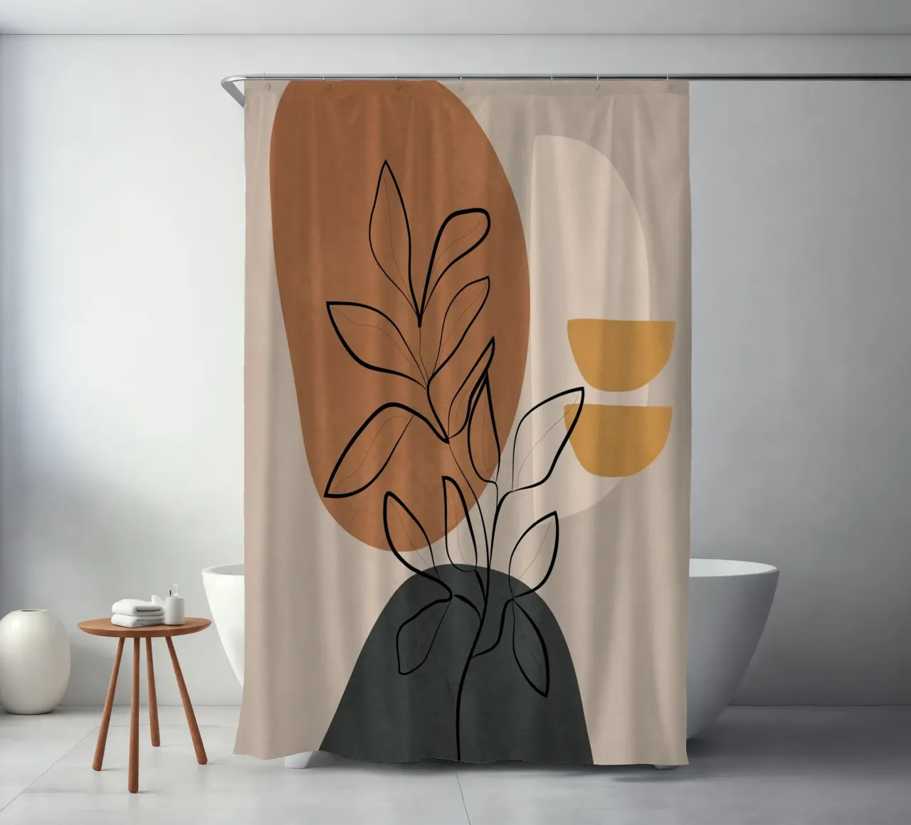 Abstract Minimal Plant 3 tenda da doccia da cityart