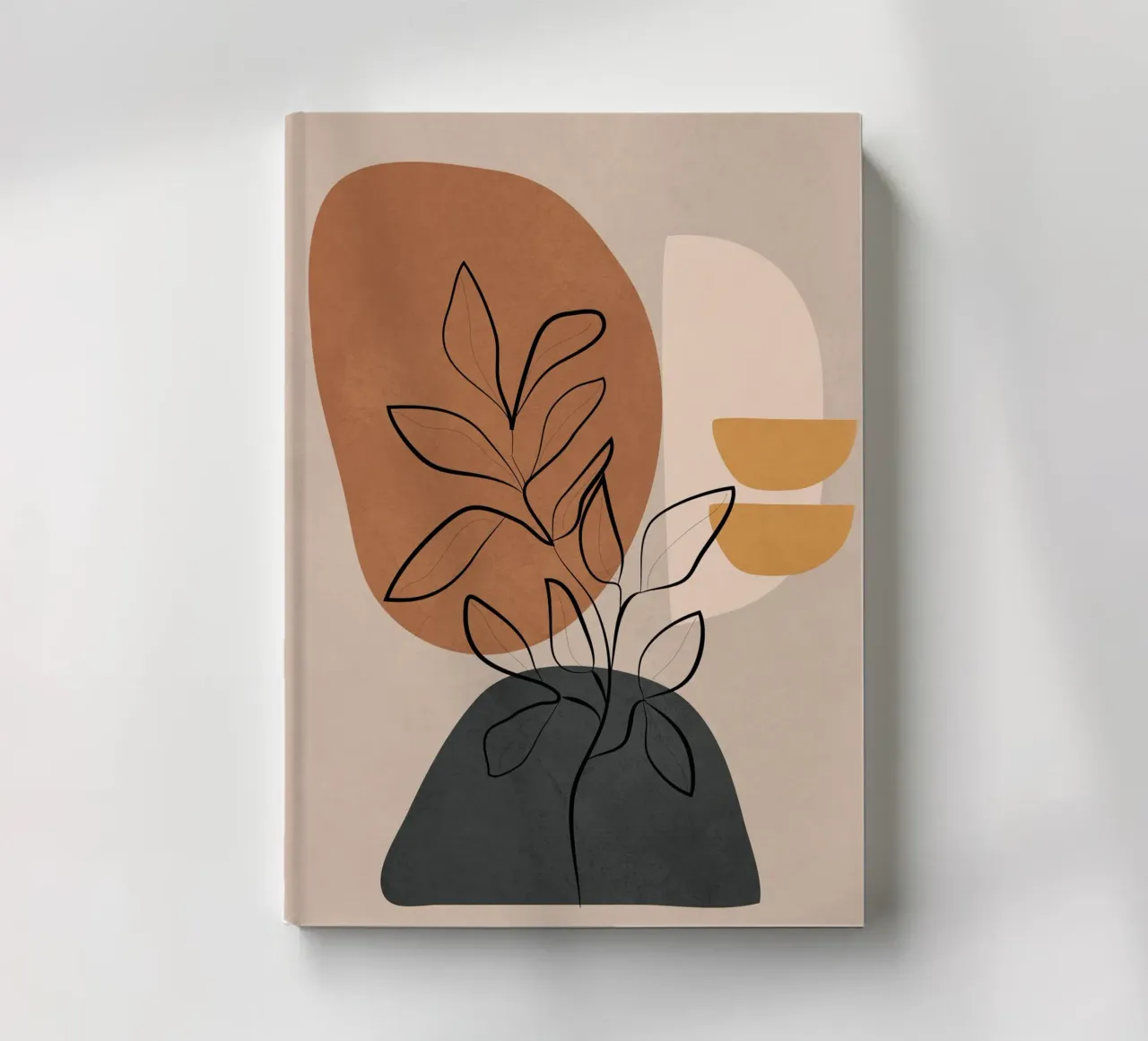 Abstract Minimal Plant 3 notebook by cityart
