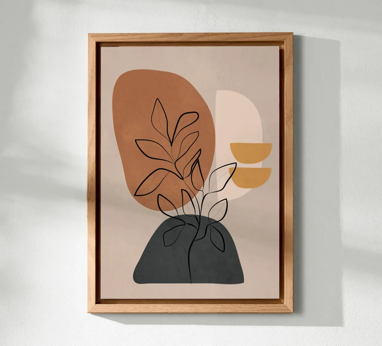 Abstract Minimal Plant 3 alluminio dibond da cityart