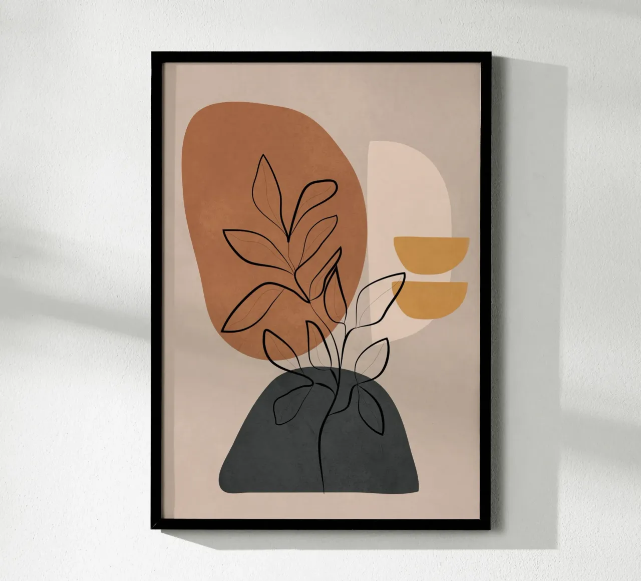 Abstract Minimal Plant 3 carta hahnemühle da cityart