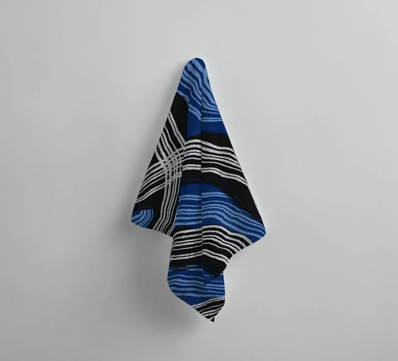 Line abstraction 25 towel by Little Dean