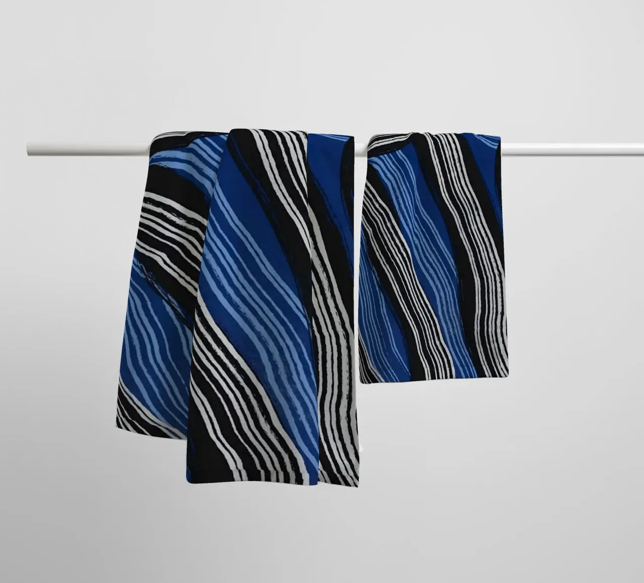 Line abstraction 25 towel by Little Dean