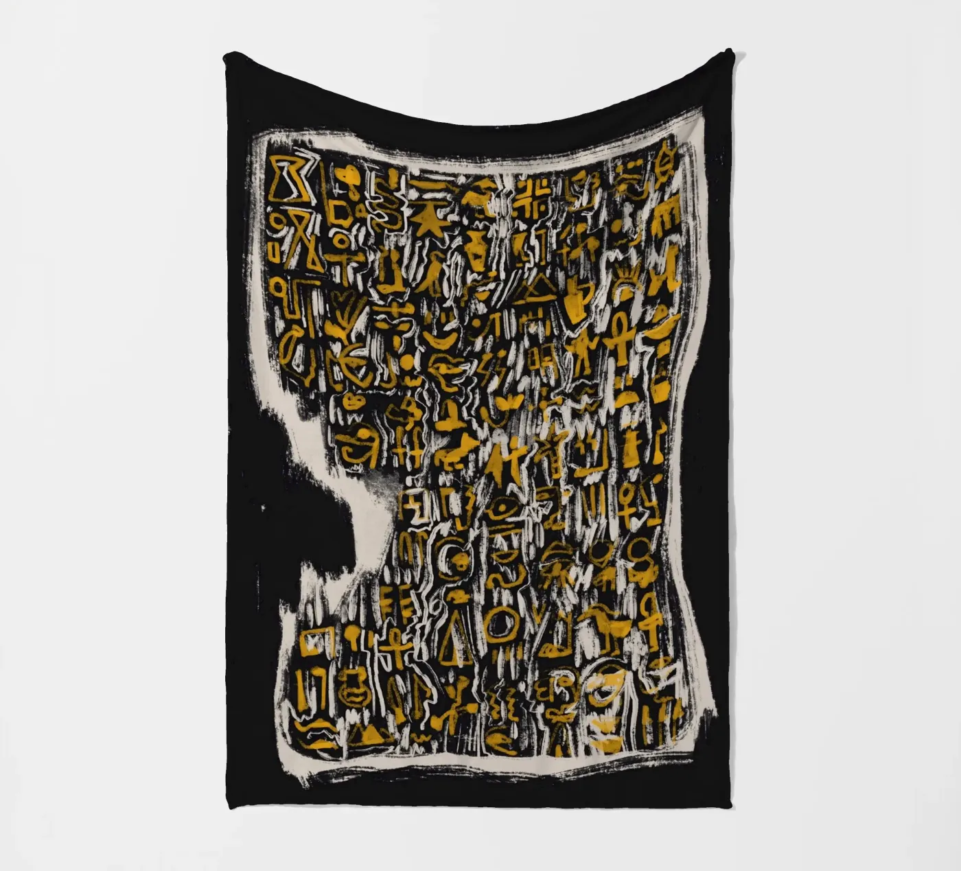 Scriptography fleece blanket by Little Dean