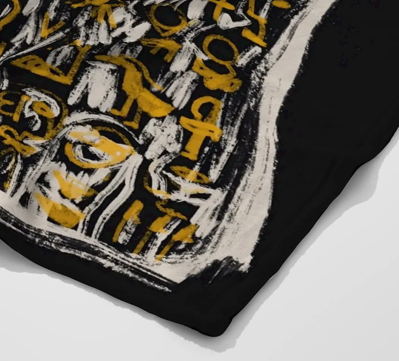 Scriptography fleece blanket by Little Dean