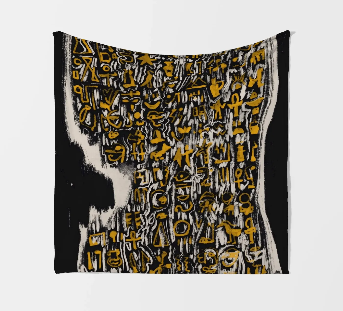 Scriptography fleece blanket by Little Dean