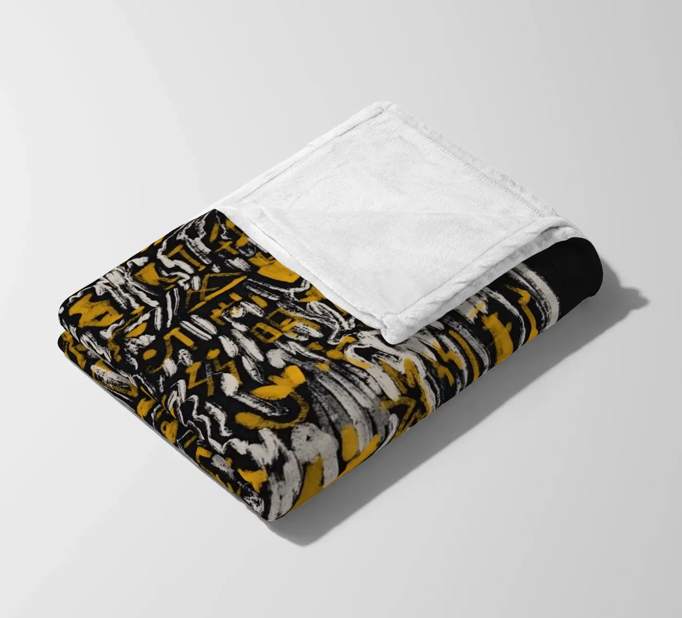 Scriptography fleece blanket by Little Dean