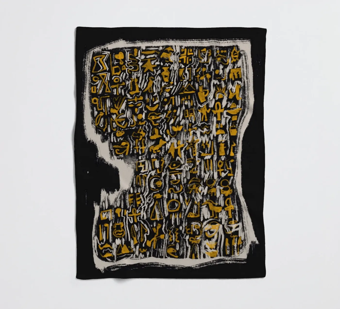 Scriptography fleece blanket by Little Dean