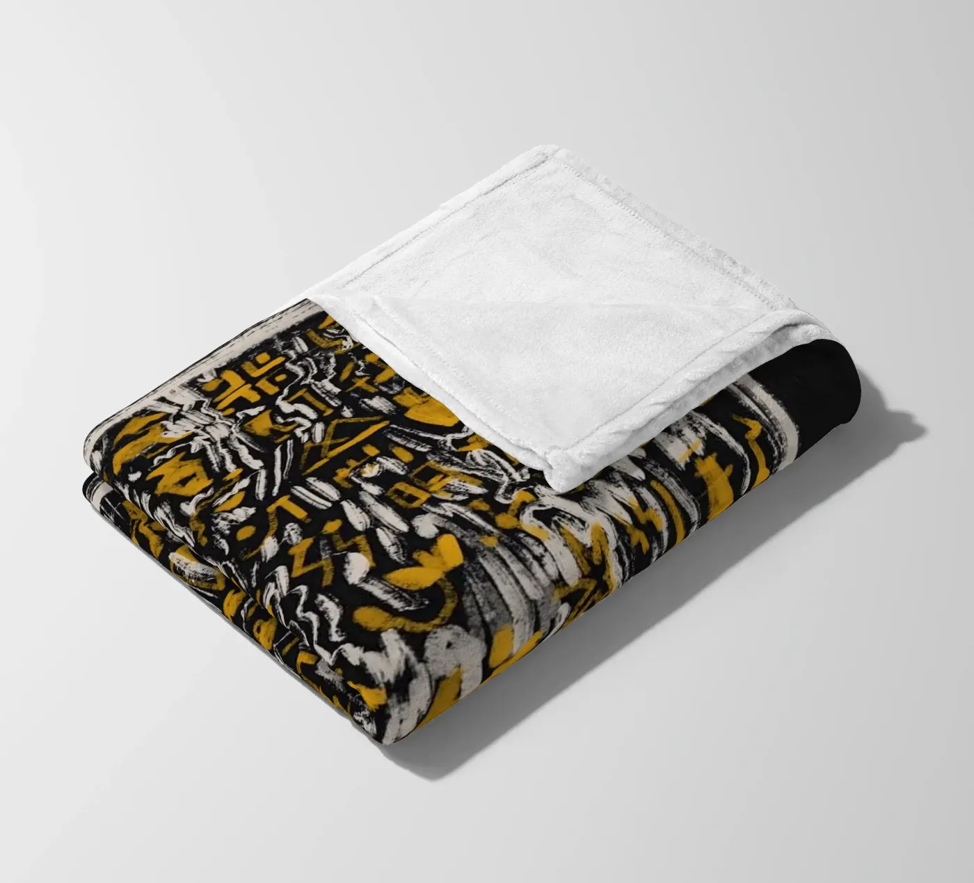 Scriptography fleece blanket by Little Dean