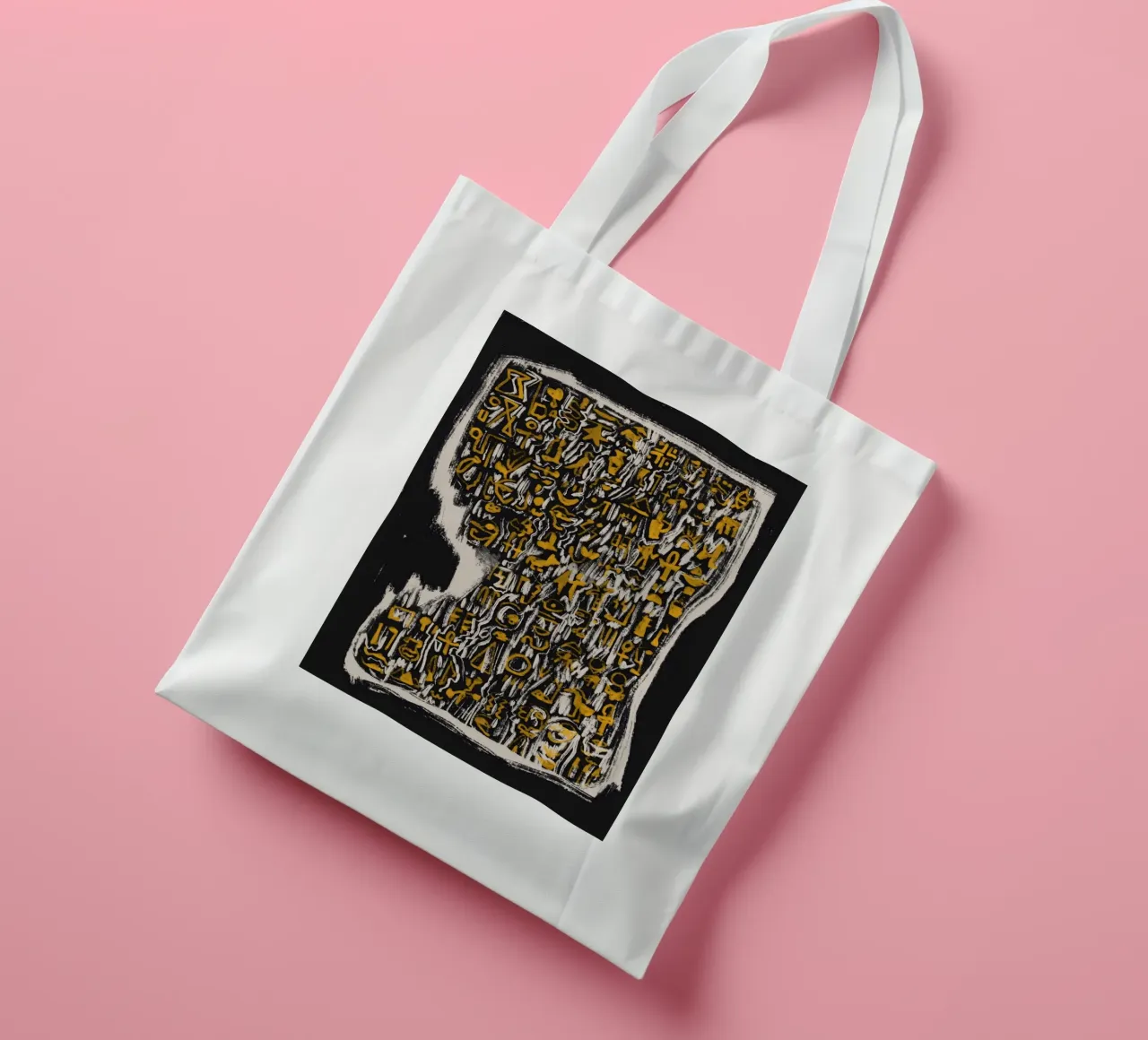 Scriptography tote bag by Little Dean