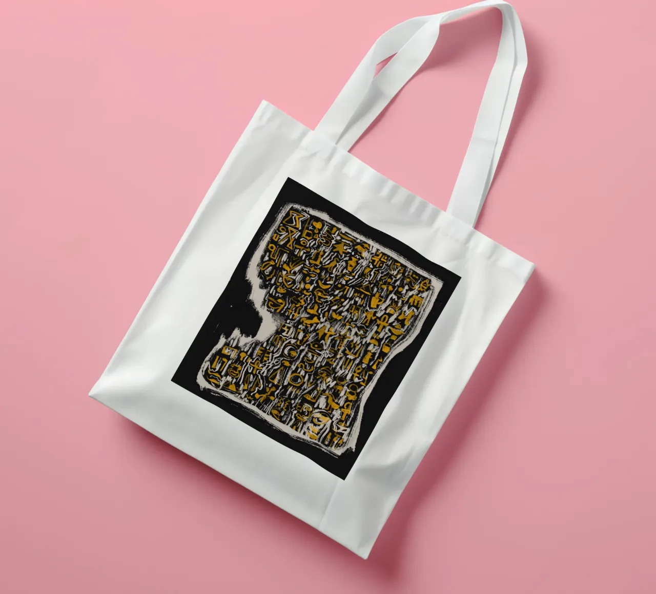 Scriptography tote bag by Little Dean