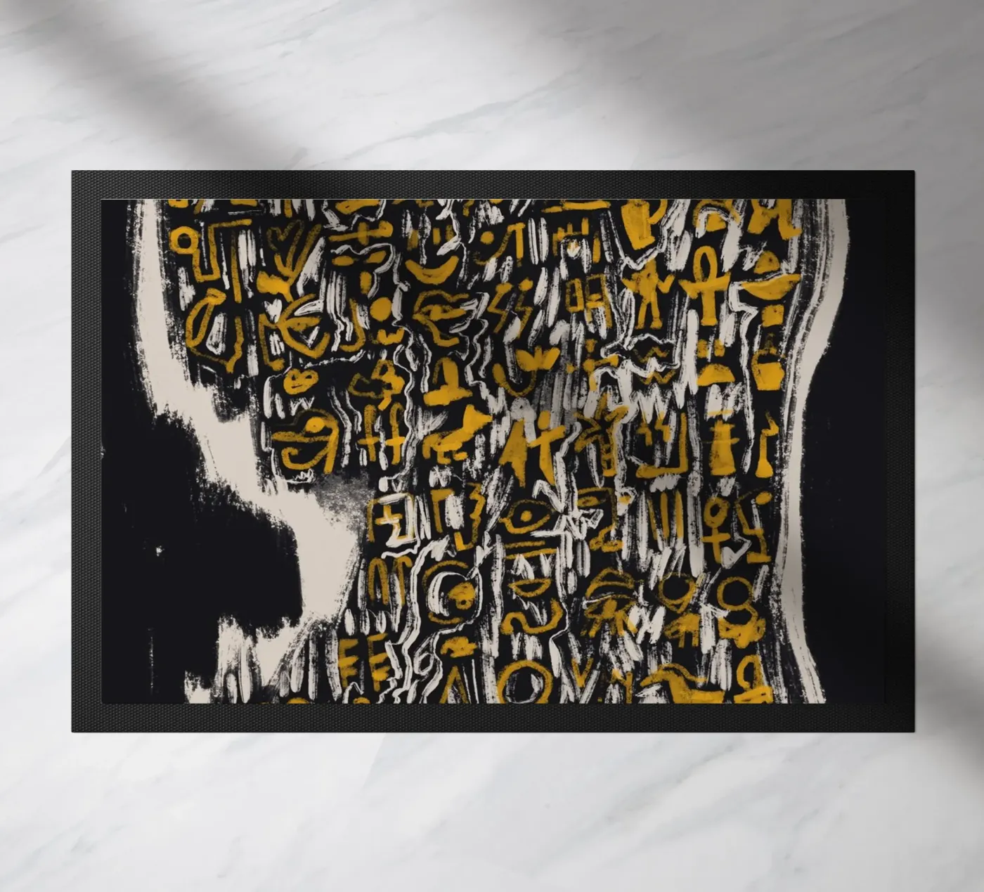 Scriptographie paillasson de Little Dean