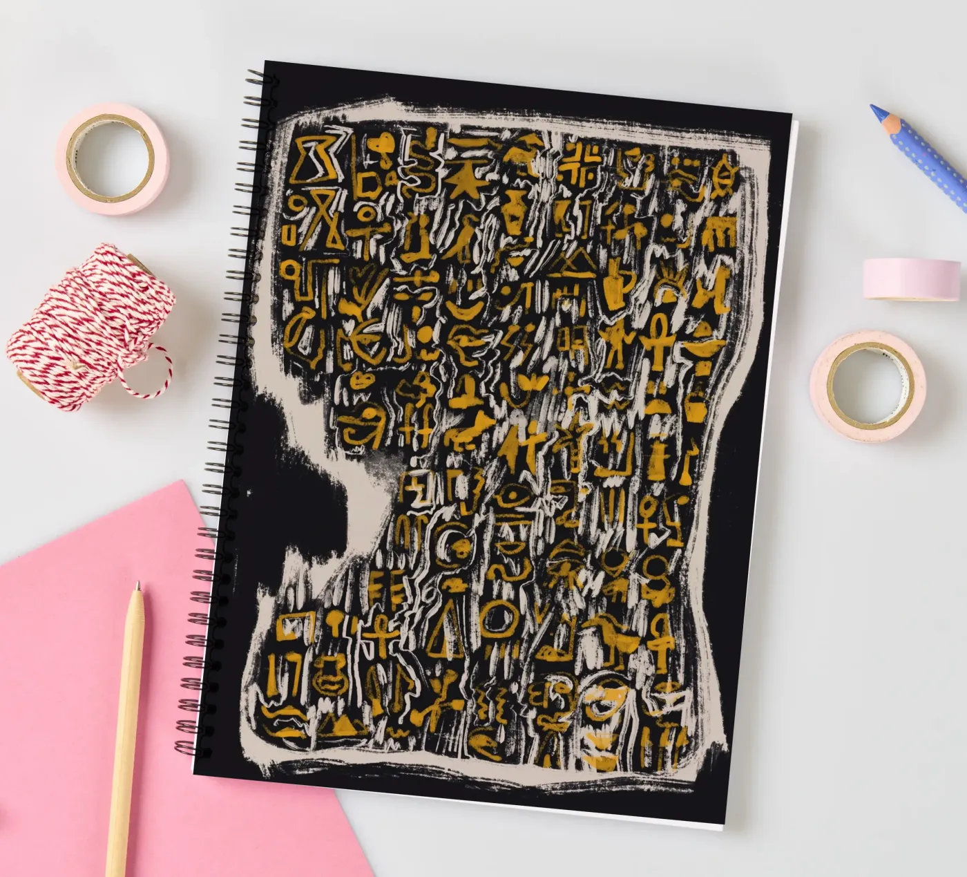 Scriptography spiral notebook by Little Dean